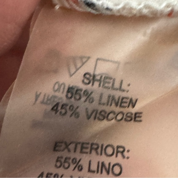 Tommy Hilfiger Striped Sleeveless Linen Blend Dress Small Women’s Halter - Picture 7 of 8